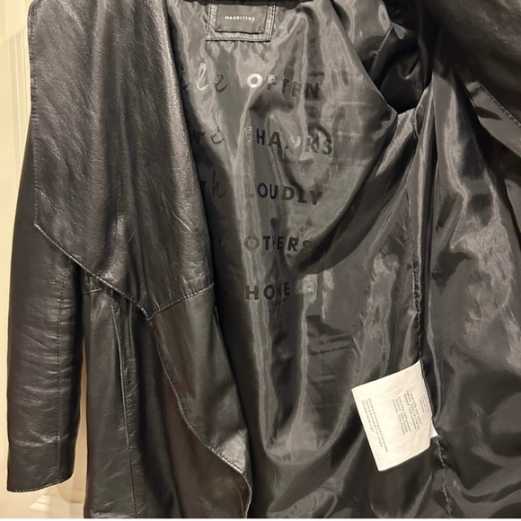 mauritius x free people leather jacket - Picture 3 of 8